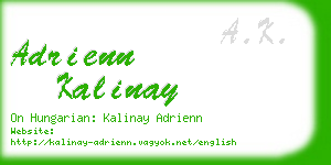 adrienn kalinay business card